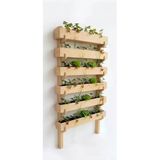 Ev Dekka Ahşap Dikey Bahçe Saksılığı - 5 Katlı Balkon Ve Duvar Tipi Saksı Standı 80X150 Cm Ölçüye Dikkat Ediniz