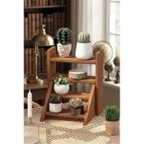 Ev Dekka Furinno Ahşap Çok Amaçlı Mutfak Ve Balkon Düzenleyici Stand - 4 Katlı Modern Raf 30X40 Cm