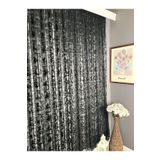 Ev Depo Home Şal Desen 1/3 Sık Pile Tül Perde Tek Kanat SALDSNSYHSIK, Siyah, 80 x 200