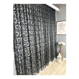 Ev Depo Home Şal Desen Seyrek Pile Tül Perde Tek Kanat SALDSNSYHSYRK, Siyah, 320 x 200