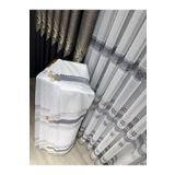 Ev Depo Home Taç Aplik Örme 1/3 Sık Pile Tül Perde Tek Kanat / TRVAPLK114805EKRGRI, Ekru, 580 x 250