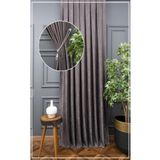 Ev Depo Home Taç Koyu Gri Düz Renk Soft Fon Perde Pilesiz Düz Dikim Ekstrafor Büzgü Tek Kanat TACEKSSOFTFONPERDE001, Koyu Gri, 60 x 240