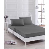 Ev & Ev Home EP-015585 Füme Lastikli Tek Kişilik Çarşaf Seti