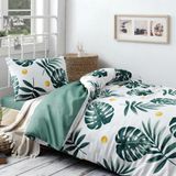 Ev & Home EP-017378 Monstera Yeşil Tek Kişilik Nevresim Takımı