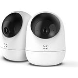 Ev Kamerası 2'li Set | Wifi 2304P Mobil Kontrol Sesli 360° Ptz Gece Görüş Iç Mekan Kamera - Standart