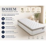 Ev Merkez Bohem 30 cm Tam Ortopedik Yatak | Pocket Yaylı, Çift Taraflı, Anti Alerjik, Omurga Destekli Yatak Tek Kişilik - 90 × 190 cm