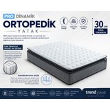 Ev Merkez Pro Dinamik Tam Ortopedik Pocket Yaylı Yatak 30 cm Yüksek Konforlu Anti Alerjik Hava Kanallı Çift Kişilik - 150 x 200 cm