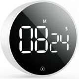 Ev Mutfak Manyetik Zamanlayıcı LED Sesli Dijital Yemek Ders Geri Sayım Mıknatıslı Mini Kronometre