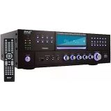 Ev Sineması Bluetooth Amplifikatör Alıcısı - 4 Kanal 3000 Watt Stereo Hoparlör Ev Ses Amplifikatörü Alıcısı Radyo, USB, 2 Mikrofon w/Echo, CD DVD Oynatıcı, LCD, Raf Montajlı - Pyle PD3000BT.5