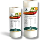 Ev Tipi Gofrajlı Rulo Vakum Poşeti 20 cm 1 Adet - 30 cm 1 Adet Toplam 2 Rulo - Çok Renkli