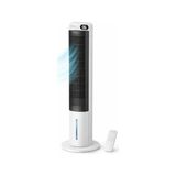 Ev Tipi Kule Tipi Vantilatör & Soğutucu – 70W Güçlü Hava Akışı, 3 Kademe Hız, 3l Su Tanklı Nemlendirici, 24 Saat Zamanlayıcı, Sessiz Çalışma (29 Db), Uzaktan Kumandalı, LCD Ekranlı - Ahşap - Bej
