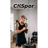 Ev Tipi Tek Makara Fitness Seti Lat Pulldown Sırt Çekiş Triceps Biceps Egzersiz Çalışma İstasyonu