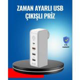 Ev ve Ofis Için Zaman Kontrollü Çoklu Şarj Cihazı ( Lisinya )