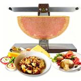 Ev ve Ticari Kullanım Için Ozcnykt Peynir Eritici, 1000 Watt Ticari Peynir Izgarası, Makarna, Burger ve Nacho Topingler Için Paslanmaz Çelik Ayarlanabilir Peynir Isıtıcı - Siyah