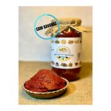 Ev Yapımı Güneş Kurusu Tatlı Biber Salçası -Cam Kavanoz - Organik - 650 Gr