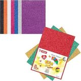 EVA-004 10 Renk 2 mm 20X30 cm 10 Renk Simli Yapışkanlı - Standart