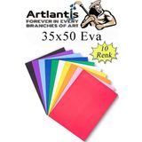 Eva 10 Renk 35X50 Cm 1 Paket Düz Eva Süngeri 10 Lu Renkli Eva 35*50 Elişi Okul Öncesi Ana Sınıfı İlkokul