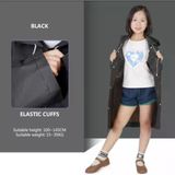 Eva Bordo Pratik Trend Çocuk Yağmurluğu Unisex 8- 12 Yaş Siyah Standart