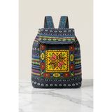 Eva Çanta Kadın Sırt Çantası - Kilim Desenli Dokuma - Bohem Kadın Çanta - Etnik Goblen Kumaş - Günlük Kullanım