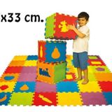 EVA Geometrik Şekiller 7 mm 33x33 cm Puzzle Oyun Matı