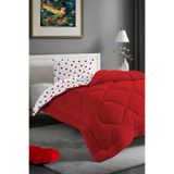 EVA Kalpli Desenli Tek Kişilik Welsoft Yorgan +1 Kapaklı Yastık kılıfı 50x70cm / Çift Taraflı, Modern Tasarım