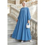 Eva Kot Elbise Açık Mavi HM262751