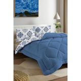 EVA Kristal Desenli Çift Kişilik Welsoft Yorgan +2 Kapaklı Yastık kılıfı 50x70cm / Çift Taraflı, Modern Tasarım