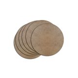 Eva Lazer Toptan 24 Adet 30 Cm 3mm (2.7.mm)mdf Yuvarlak Supla Tahtası Naturel Ahşap