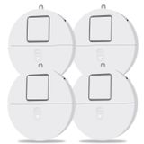EVA LOGIK Pencere Alarmı 4 Paket - Neredeyse Her Pencere ile Uyumlu Yüksek 120dB Alarm ve Titreşim Sensörleri - Cam Kırılma Güvenlik Alarm Sensörü - Düşük Pil LED Göstergesi