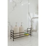 Eva Metal Tasarım Banyo Mutfak Organizer Düzenleyici Raf Kozmetik Takı Stand Baharatlık Dolap Içi, Tezgah Üstü Metal - Siyah