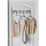 Eva Metal Tasarım Yapışkanlı Metal Duvar Elbise Askılığı Modern Tasarım 49 cm Siyah Kapı Arkası Kullanım Alanı