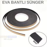 Eva Neopren Conta Sünger Bantlı Sızdırmazlık Bandı 2Mm Kalınlıkta 20Mmx25mt