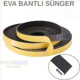 Eva Neopren Conta Sünger Bantlı Sızdırmazlık Bandı 6Mm Kalınlıkta 40Mmx20mt
