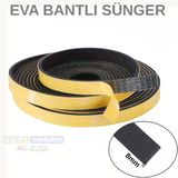 Eva Neopren Conta Sünger Bantlı Sızdırmazlık Bandı 8Mm Kalınlıkta 30Mmx10mt