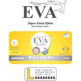 Eva Pembe Large Hasta Bezi 30 Adet Süper Emici Külot Kadın Kullanıcılar İçin Yumuşak Kumaş - Beyaz - Pembe