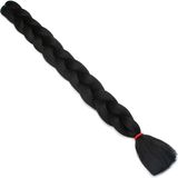 Eva Peruk Eva Afrika Örgüsü Rasta Ve Box Braid İçin Siyah Sentetik Saç 100 Gram Uzunluk 122 Cm