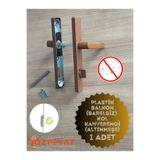 EVA PLAST Pvc Pimapen Plastik Kapı Kolu Balkon Kahverengi(ALTINMEŞE) 1 Adet/Bay Her Telden/ Bay Her Telden