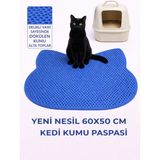 Eva Plus+ & Cateva Yeni Nesil Elekli Kedi Kumu Paspası 50 x 60 Cm. - Mavi