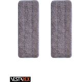 Eva Sprey Mop Yedek Bezleri – 2'li Mikrofiber Set, Kolay Temizlik - Antrasit - Seçenek 1