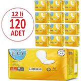 Eva Süper Büyük Mesane Pedi 120 Adet L Beden 4 Damla Yumuşak Doku ile Maksimum Koruma