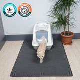 Eva Türkiye 100x110 cm Kedi Tuvaleti Önü Paspası Kedi Kumu Paspası - Koyu Gri