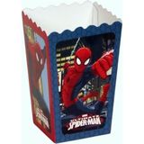 Evabrite Örümcek Adam Spiderman Temalı Karton Popcorn Mısır Kutusu 8 Li - Doğum Günü Parti Seti Malzemeleri