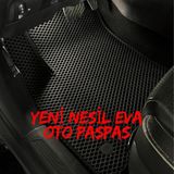 Evacars Kia Ev6 Yeni Nesil Eva Oto Paspas Takımı Metal Topukluk-Logo - Siyah