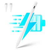 EVACH iPad Kalemi, Palm Reddetme ve Eğime Duyarlı iPad 10. Nesil için Aktif Stylus Kalem, iPad 6-10, iPad Pro 12.9"/11"/M4, iPad Air 3/4/5/M2 için 2X Hızlı Şarj Apple Kalem 2. Nesil