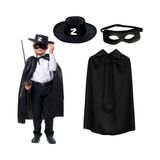 Evaglow Zoro Pelerin Şapkası ve Maske Seti Çocuk Boy