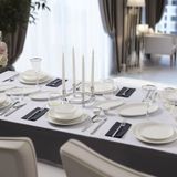 Evaliza Elegant Platin 32 Parça 6 Kişilik Yemek Takımı