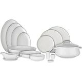 Evaliza Hanedan Platin 60 Parça Yemek Takımı
