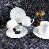 Evaliza Paisley White 6 Kişilik 180 ml Çay Fincan Takımı
