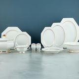 Evaliza Prizma Gold 60 Parça Yemek Takımı