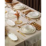 Evaliza Sapphire Gold 32 Parça 6 Kişilik Yemek Takımı